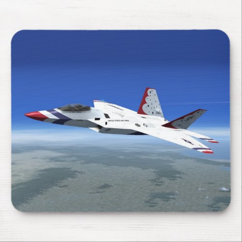 F22 Raptor Blue Angels Jet Fighter Plane Mousepad