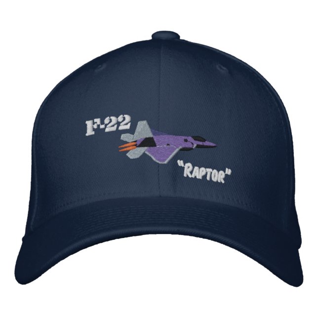 F22 Raptor Embroidered Baseball Hat (Front)
