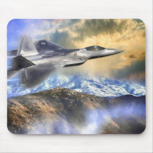 F22 RAPTOR JETS OVER AMERICA MOUSE PAD