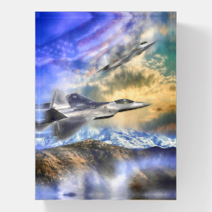 F22 RAPTOR JETS OVER AMERICA PAPERWEIGHT