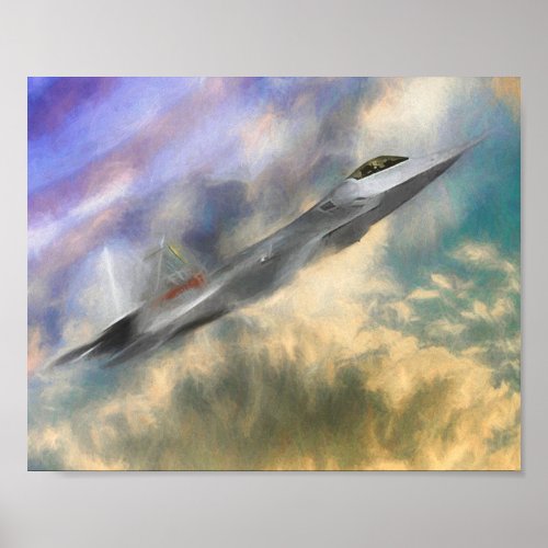 F22 RAPTOR JETS OVER AMERICA POSTER