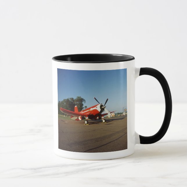 F2G-1D Super Corsair airplane at an air show in Mug (Right)