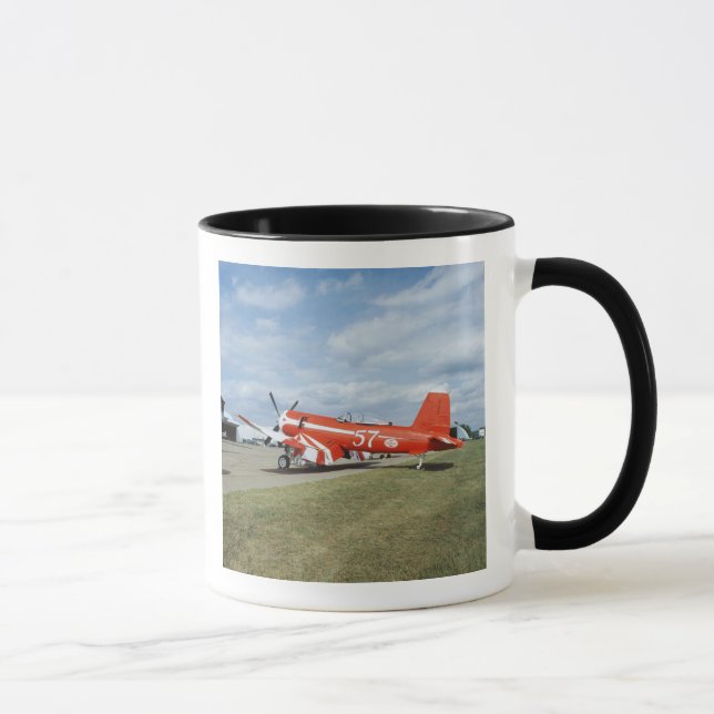 F2G-1D Super Corsair airplane at the air show in Mug (Right)