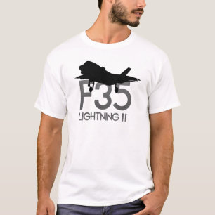 F35 Lightnig jet aviation white T-Shirt
