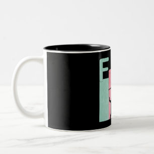 F35 Vintage Air Force Fighter Jets Two-Tone Coffee Mug