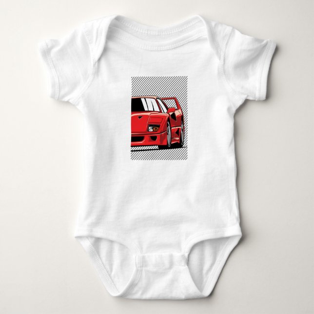 F40 Racing Baby Bodysuit (Front)