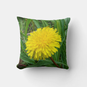 F45 Dandelion "Taraxacum officinale" Throw Pillow