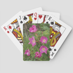F46 Wild Roses Poker Cards