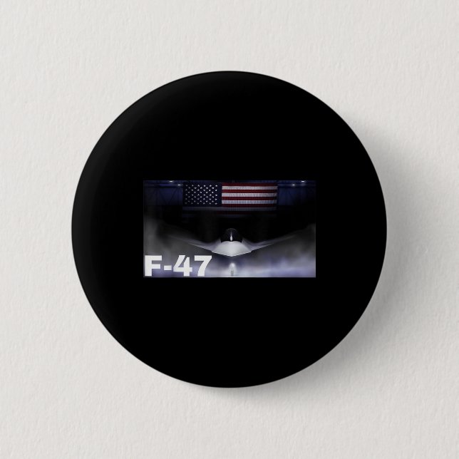 F47 Fighter Jet F-47 Jet Fighter Aircraft  Button (Front)
