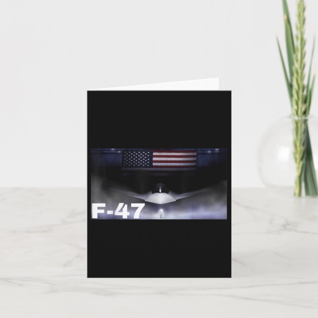 F47 Fighter Jet F-47 Jet Fighter Aircraft  Card (Front)