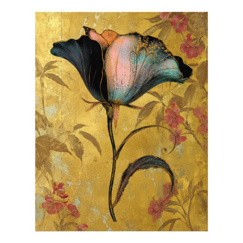 *~* F4  Elegant Flower Gold  Vintage 23 Photo Print