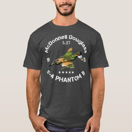 F4 Phantom Jet Vintage Machine Veteran Pilot T_Shirt