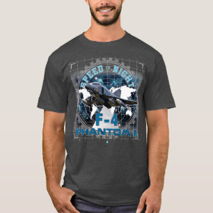 F4 Phantom Jet  Vintage Machine Veteran Pilot T-Shirt
