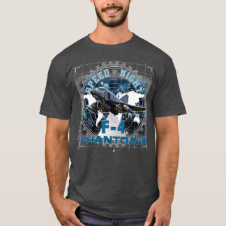 F4 Phantom Jet  Vintage Machine Veteran Pilot T-Shirt