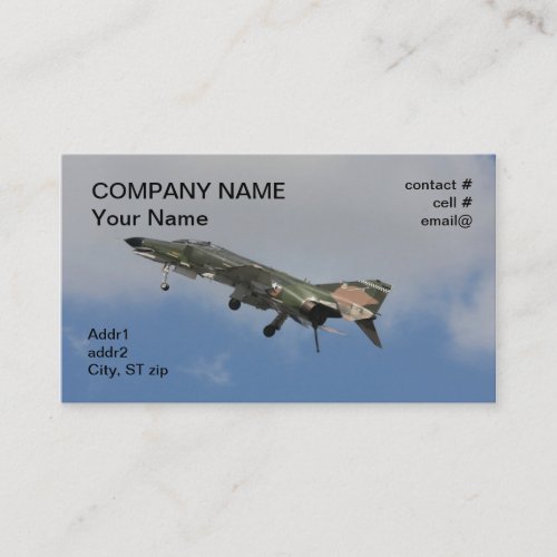 F4 Phantom landing configuration Business Card