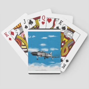 F4 Phantom Navy Jet Fighter Poker Cards