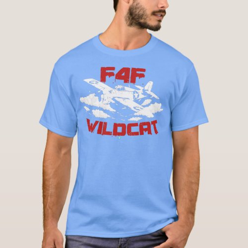 F4F Wildcat Pilot Gift WW2 Warbird  T_Shirt