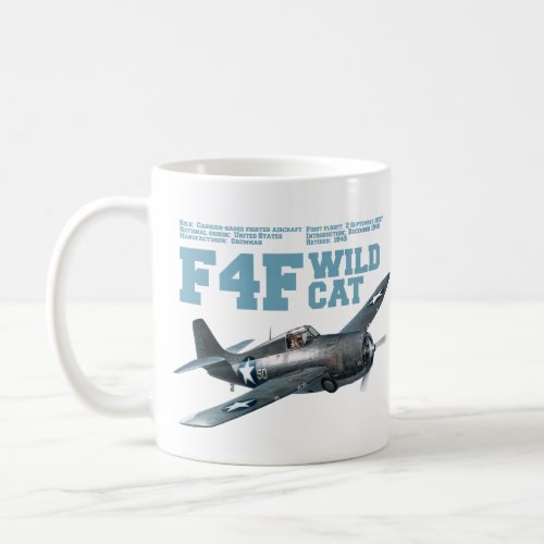 F4F Wildcat  WW2 Plane Coffee Mug