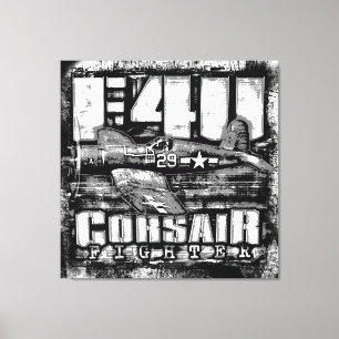 F4U CORSAIR CANVAS PRINT
