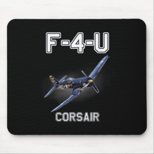 F4u Corsair Warbird Wwii Military Aircraft Mouse Pad