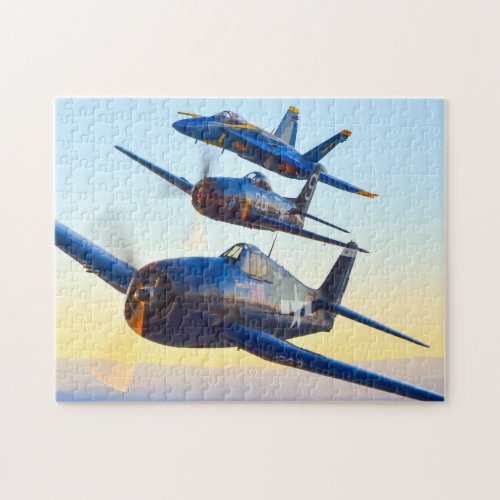 F6F F8F and F_18C HORNET 11x14 INCH Jigsaw Puzzle