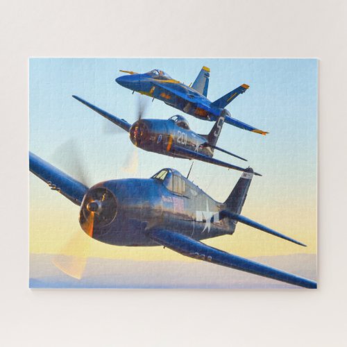 F6F F8F and F_18C HORNET 16x20 INCH Jigsaw Puzzle