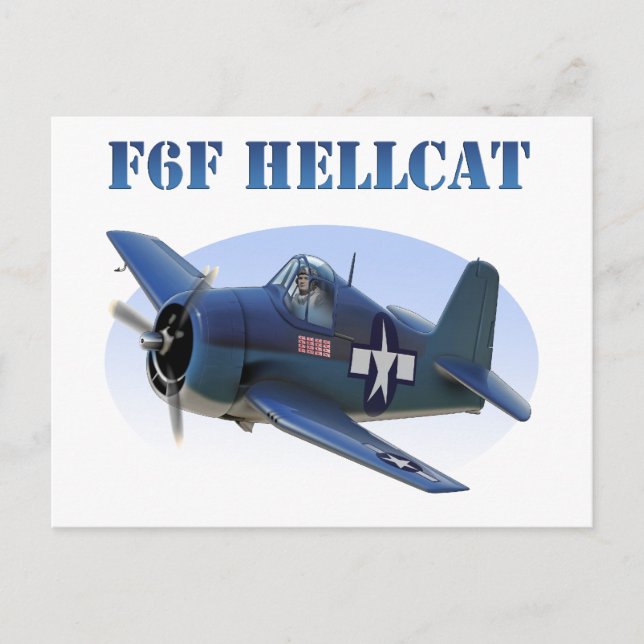 F6F Grumman Hellcat Postcard (Front)