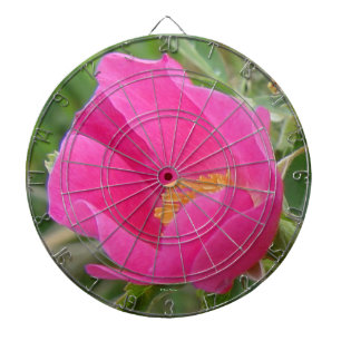 F7 Wild Rose Bright Pink Blossom Dart Board