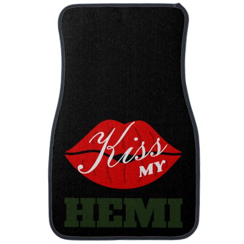 F8 Green Kiss My Hemi Car Floor Mat