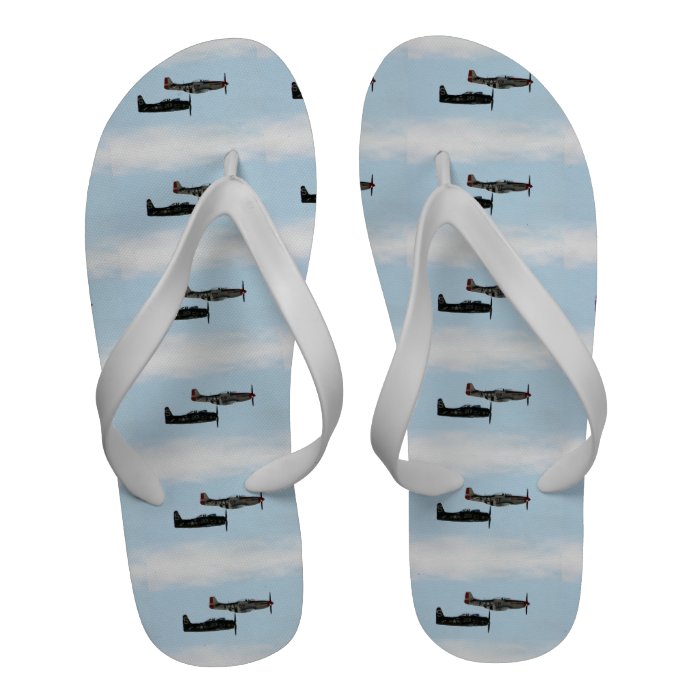 F8F Bearcat  & P 51D Mustang Flip Flops