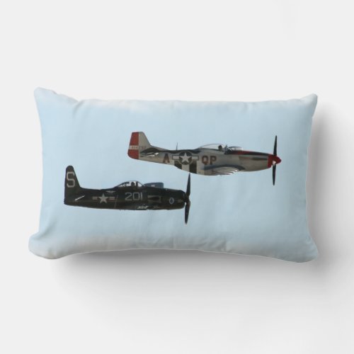 F8F Bearcat   P_51D Mustang Lumbar Pillow