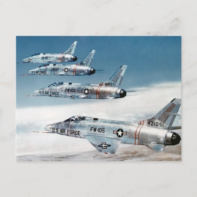 F-100 Super Sabres Postcard (Front)