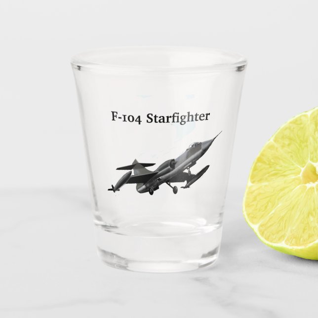 F-104 Starfighter Shot Glass (Front)