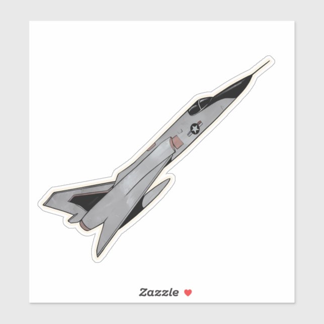 F-106 Delta Dart, Interceptor Aircraft Sticker (Sheet)