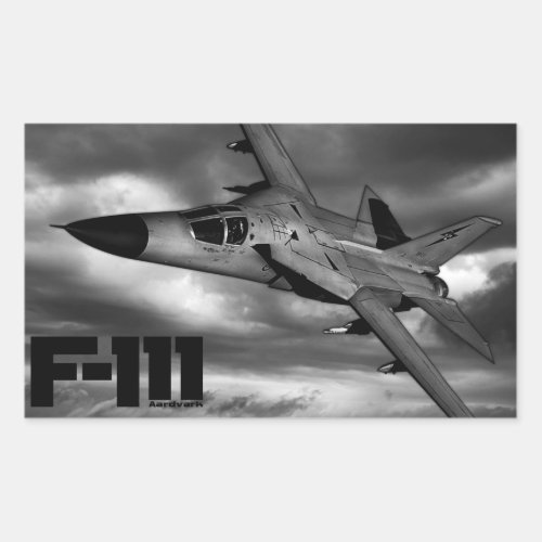 F_111 Aardvark Rectangular Sticker