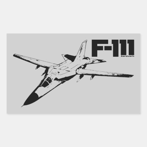F_111 Aardvark Rectangular Sticker