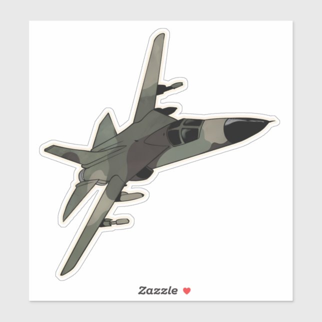F-111 Aardvark, Strike Bomber Aircraft Sticker (Sheet)