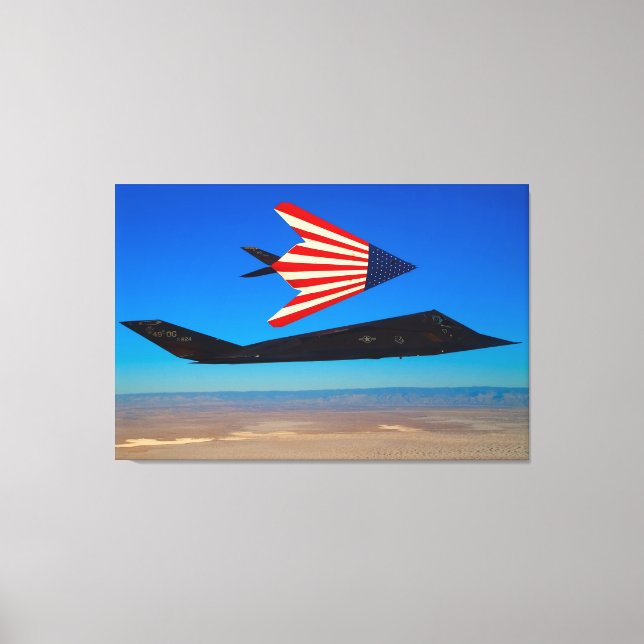F-117 NIGHTHAWK 32x48 Canvas Print (Front)