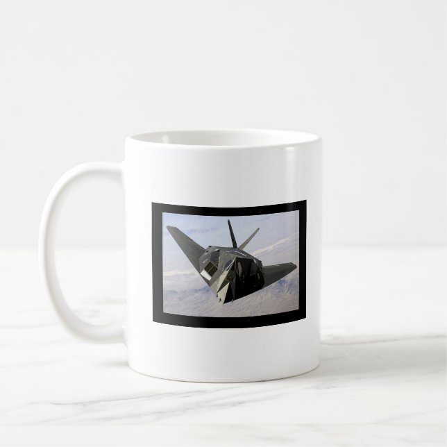F-117 Nighthawk Stealth Bomber Coffee Mug (Left)