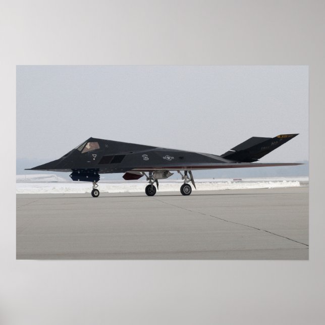 F-117 Nighthawk Stealth Fighter Aircraft Poster (Front)