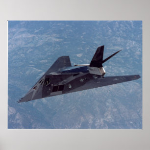 F-117 Nighthawk Stealth Fighter Aircraft Poster