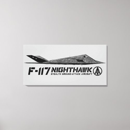 F_117 Nighthawk Stretched Canvas Print
