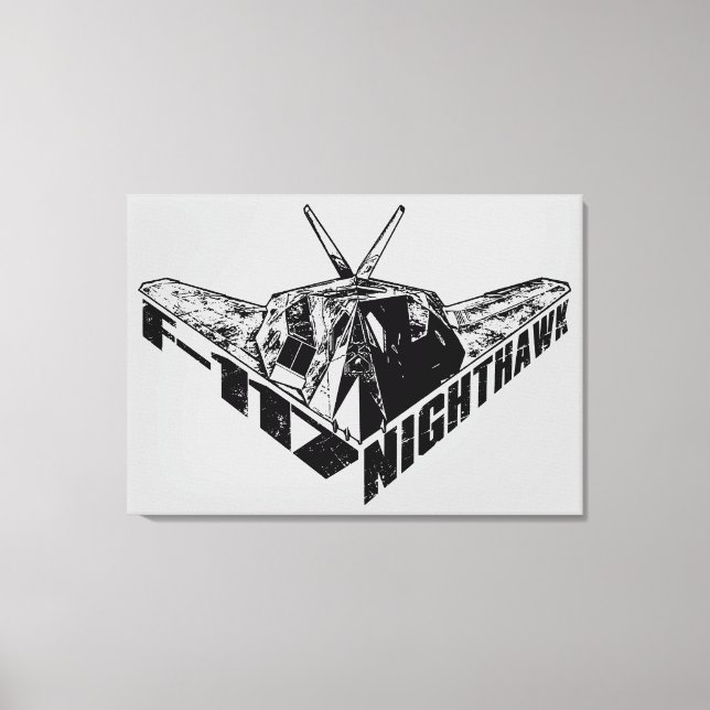 F-117 Nighthawk Wrapped Canvas Print (Front)