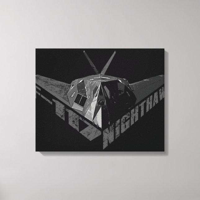 F-117 Nighthawk Wrapped Canvas Print (Front)