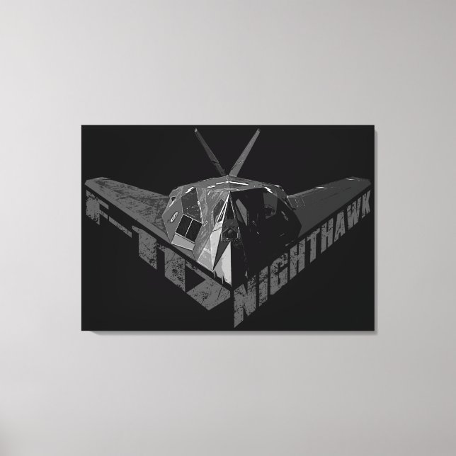 F-117 Nighthawk Wrapped Canvas Print (Front)