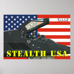 F-117 Stealth USA Poster