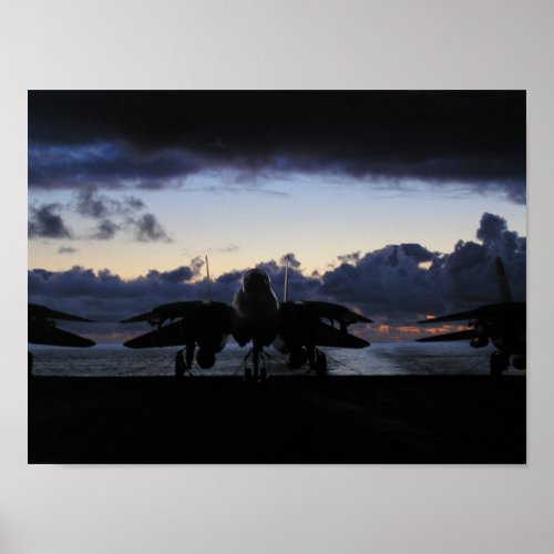 F_14 Sunset Poster