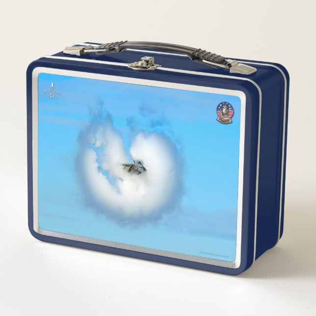 F-14 TOMCAT "BOOM!" METAL LUNCH BOX (Front)