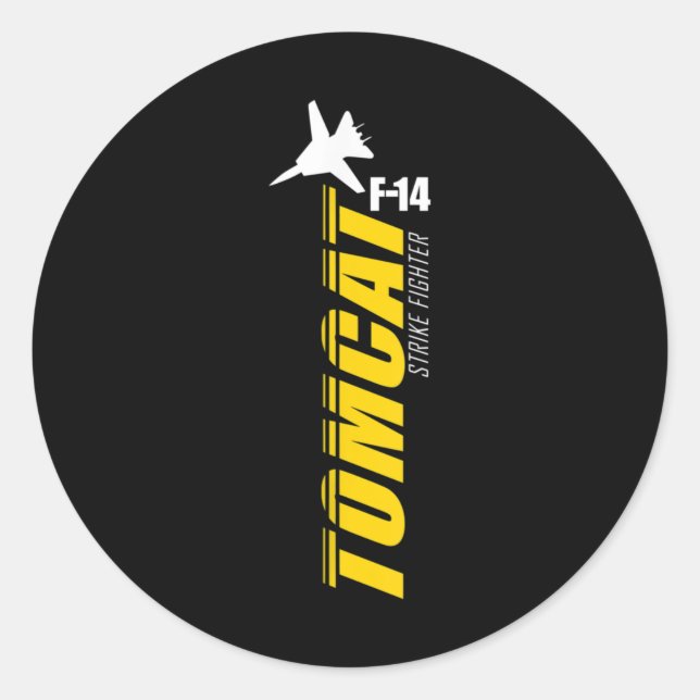 F-14 Tomcat Classic Round Sticker (Front)