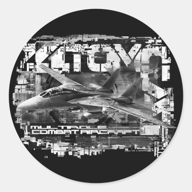 F-14 Tomcat Classic Round Sticker Sticker (Front)